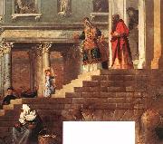 Presentation of the Virgin at the Temple (detail) er TIZIANO Vecellio
